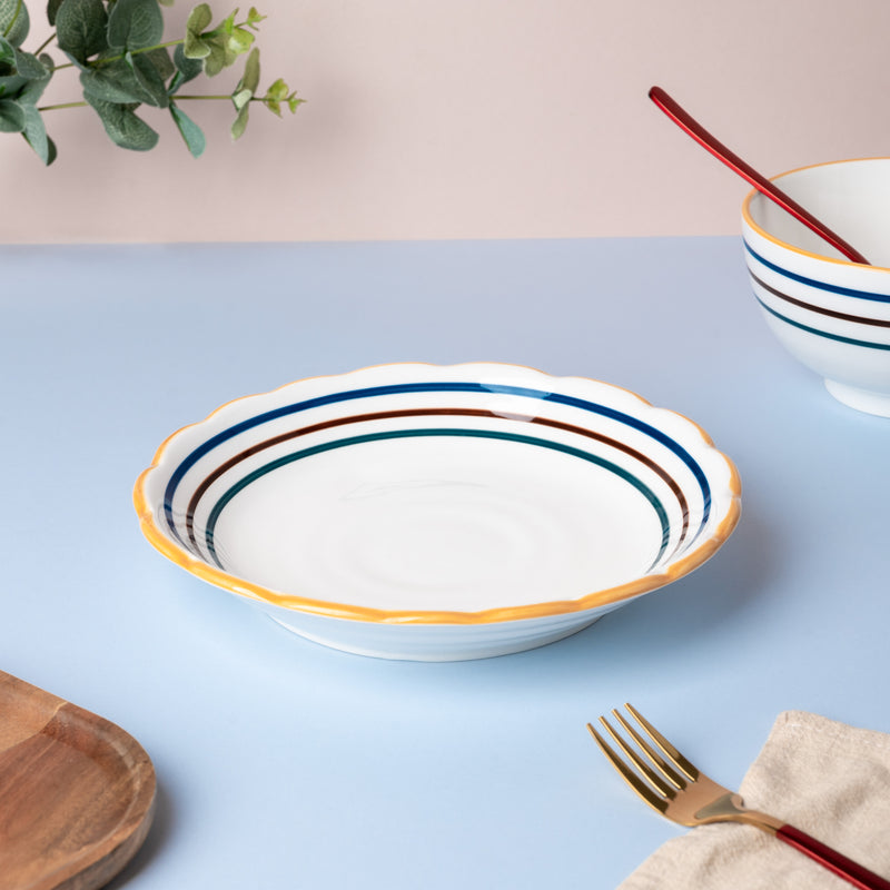 Feliz Pasta Plate - Serving plate, pasta plate, lunch plate, deep plate | Plates for dining table & home decor