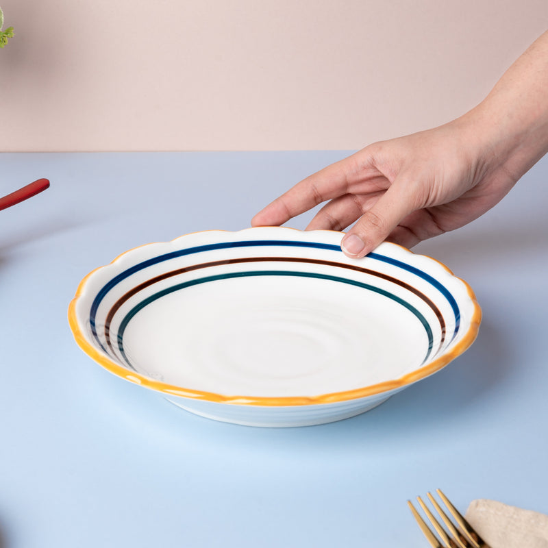 Feliz Pasta Plate - Serving plate, pasta plate, lunch plate, deep plate | Plates for dining table & home decor