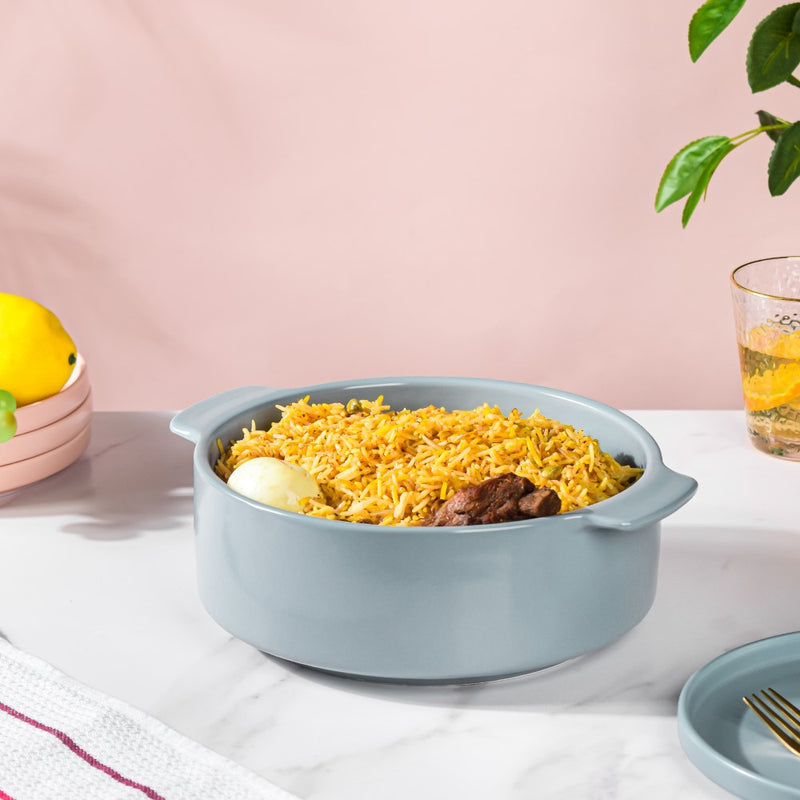 Ceramic Casserole Pots Blue 2 L