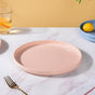 Stoneware Dinner Plate Pink 10 Inch - Serving plate, rice plate, ceramic dinner plates| Plates for dining table & home decor