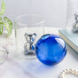 Bear In The Jar Glass Planter Blue - Glass flower vase for home decor, office and gifting | Home decoration items