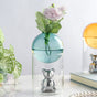 Bear In The Jar Glass Planter Green - Glass flower vase for home decor, office and gifting | Home decoration items