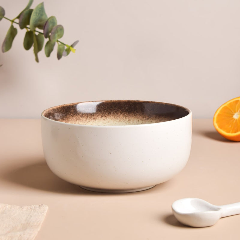 Cavern Clay Serving Bowl 500 ml - Bowl, ceramic bowl, serving bowls, noodle bowl, salad bowls, bowl for snacks, large serving bowl | Bowls for dining table & home decor