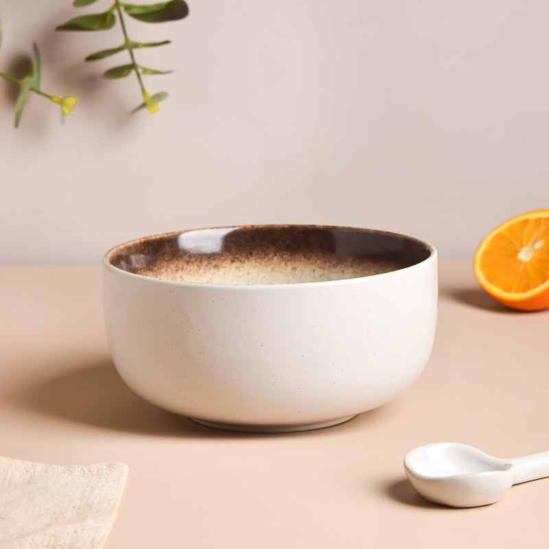 Cavern Clay Serving Bowl 500 ml - Bowl, ceramic bowl, serving bowls, noodle bowl, salad bowls, bowl for snacks, large serving bowl | Bowls for dining table & home decor
