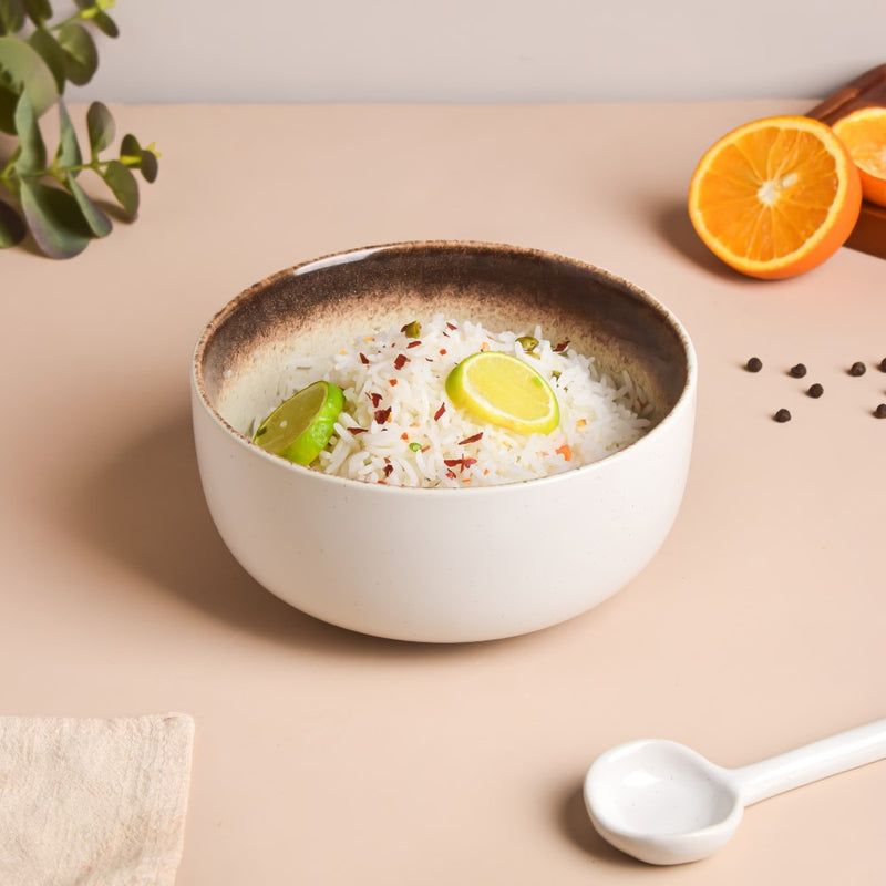 Cavern Clay Serving Bowl 500 ml - Bowl, ceramic bowl, serving bowls, noodle bowl, salad bowls, bowl for snacks, large serving bowl | Bowls for dining table & home decor