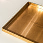 Metal Square Vanity Tray Golden 8 Inch