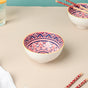 Mandala Floral Ceramic Bowl And Chopstick Multicolour Set Of 12 - Bowl,ceramic bowl, snack bowls, curry bowl, popcorn bowls | Bowls for dining table & home decor