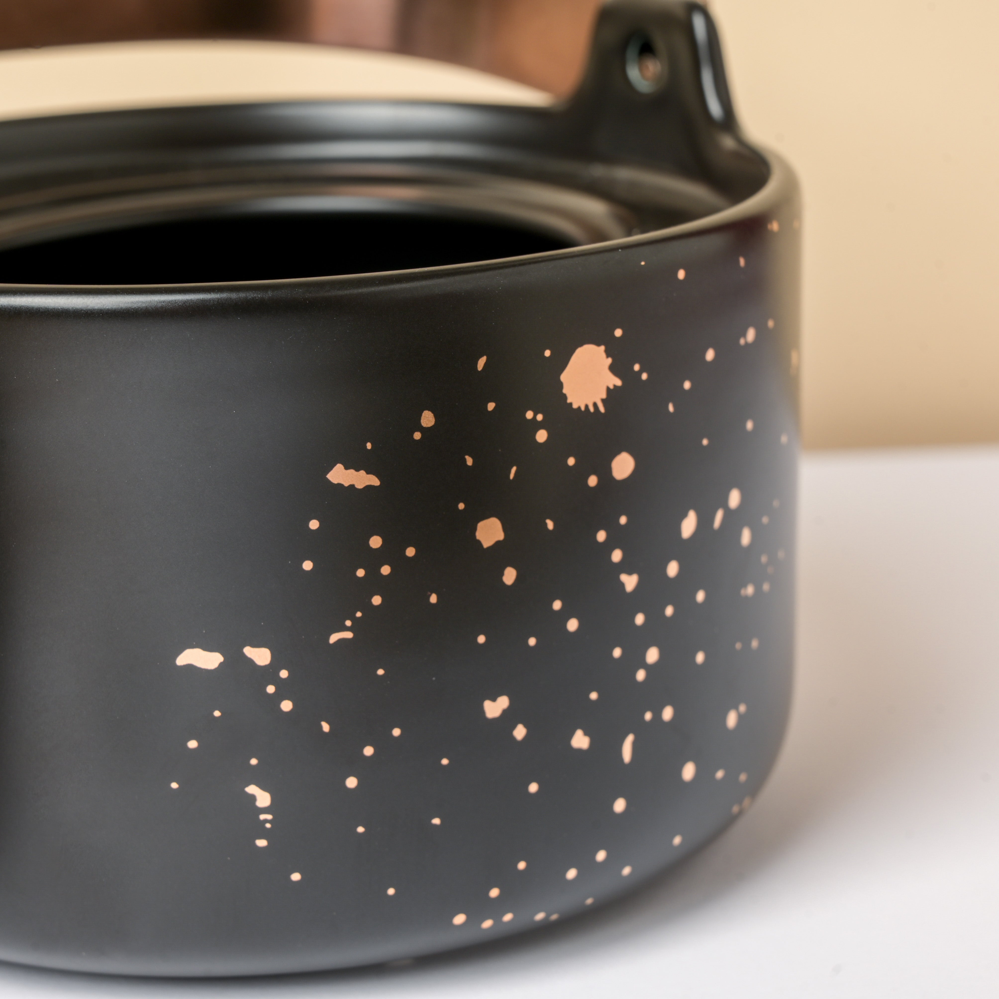 Tea Set Buy CARA Gold Detail Black Tea Set Online Nestasia