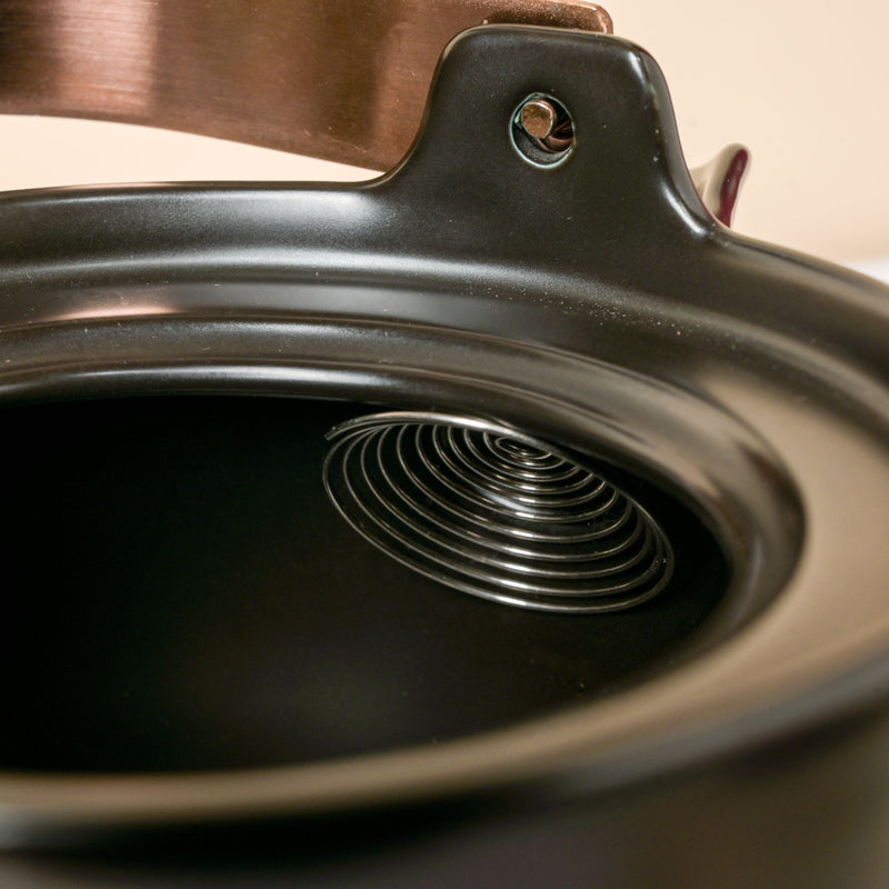 CARA Gold Detail Black Tea Set - Teapot set, tea set, kettle and cup set | Tea set for Dining table & Home decor