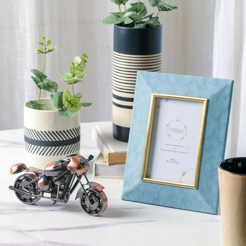 Dual Toned Taper Flower Vase - Ceramic flower vase for home decor, office and gifting | Room decoration items