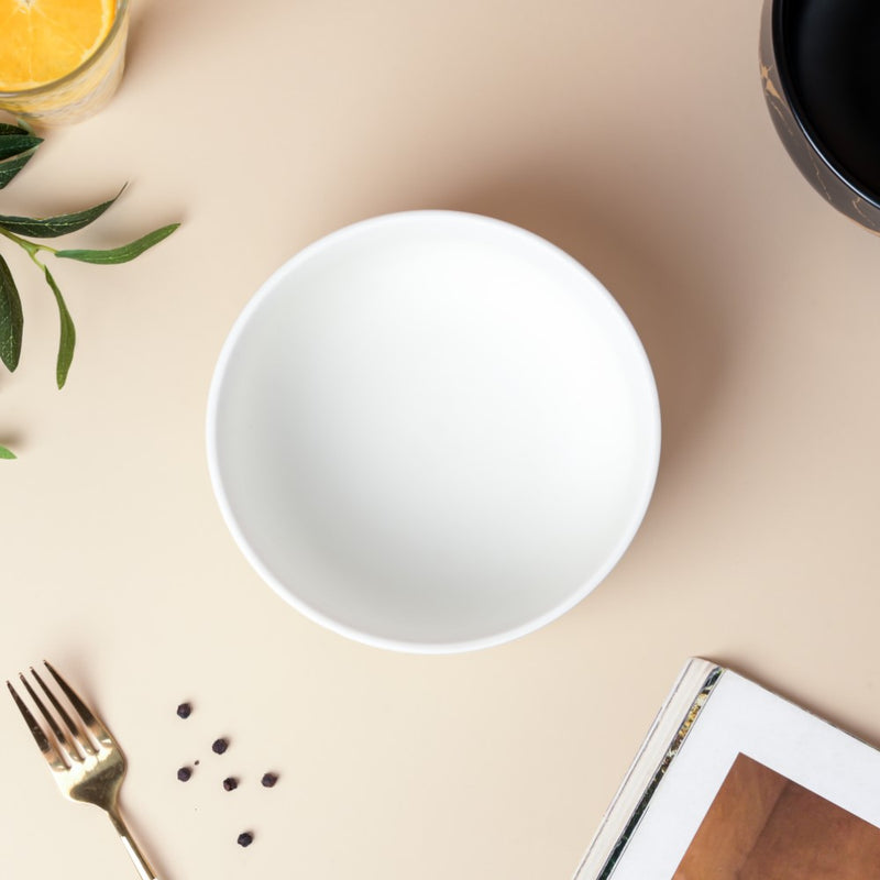 Gold Detailed Marble Ceramic Serving Bowl White - Bowl, ceramic bowl, serving bowls, noodle bowl, salad bowls, bowl for snacks, large serving bowl | Bowls for dining table & home decor