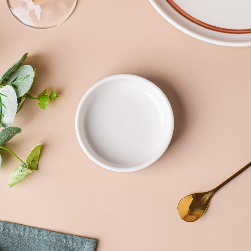 Ivory Ceramic Bowl For Dips - Bowl, ceramic bowl, dip bowls, chutney bowl, dip bowls ceramic | Bowls for dining table & home decor 