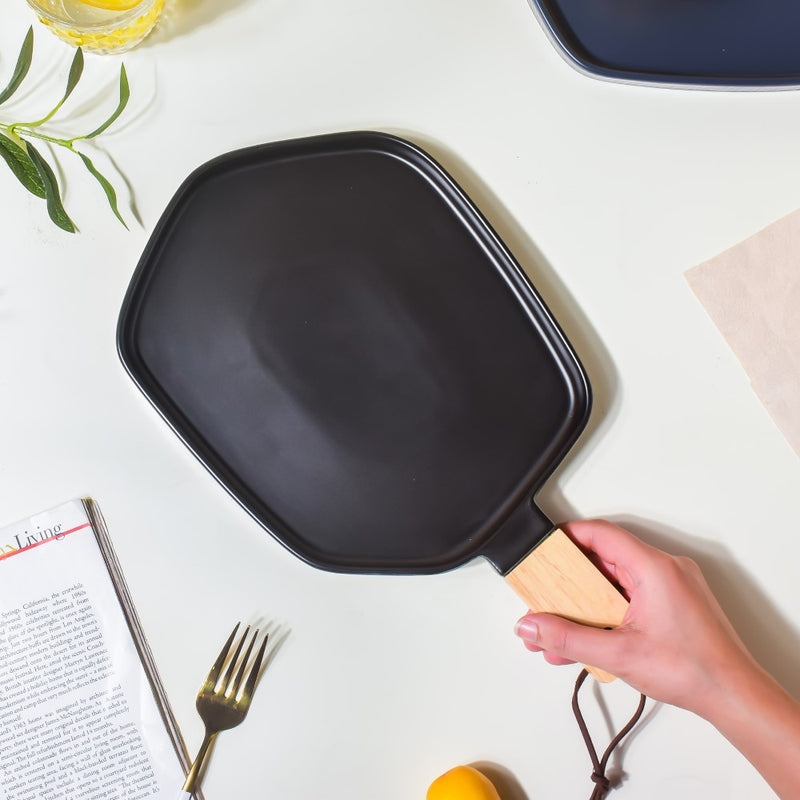 Hexa Plate With Handle - Serving plate, snack plate, dessert plate | Plates for dining & home decor