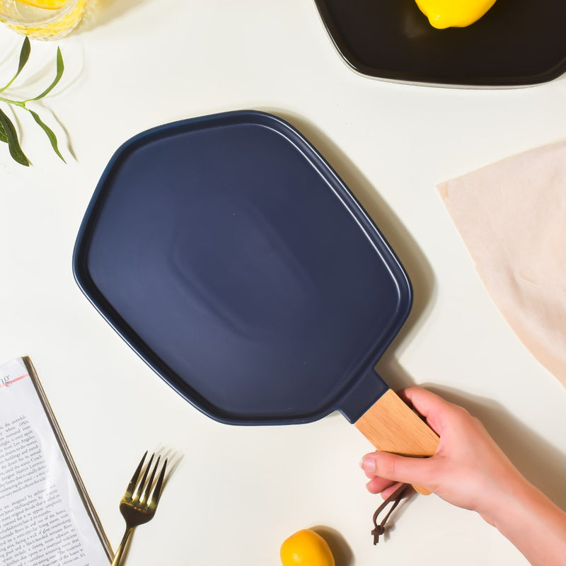 Hexa Plate With Handle - Serving plate, snack plate, dessert plate | Plates for dining & home decor