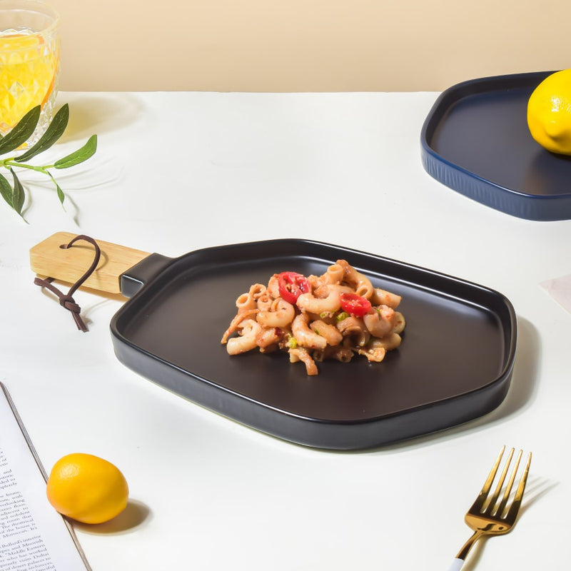 Hexa Plate With Handle - Serving plate, snack plate, dessert plate | Plates for dining & home decor