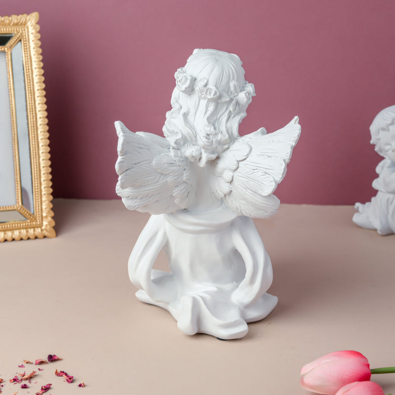 Angel Statue On One Knee - Showpiece | Home decor item | Room decoration item