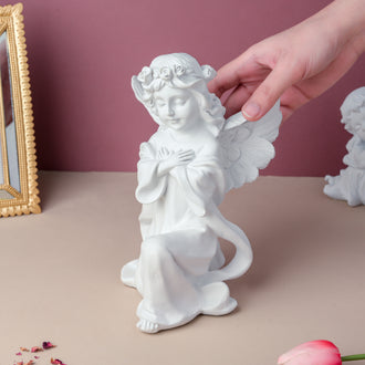 Angel Statue On One Knee - Showpiece | Home decor item | Room decoration item