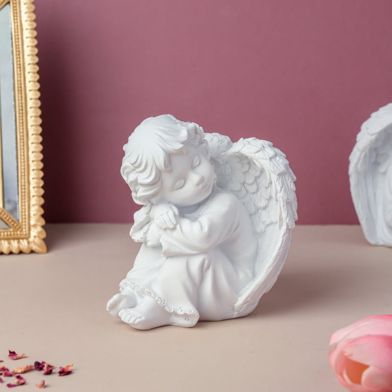 Sleeping Angel Statue Left - Showpiece | Home decor item | Room decoration item
