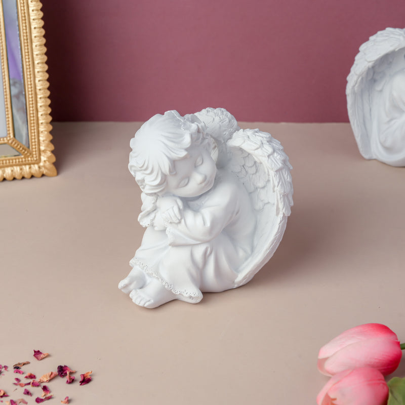 Sleeping Angel Statue Left - Showpiece | Home decor item | Room decoration item