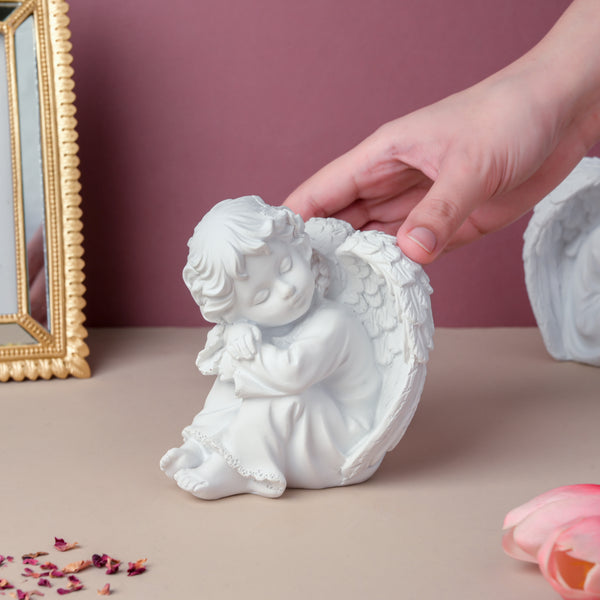 Sleeping Angel Statue Left - Showpiece | Home decor item | Room decoration item