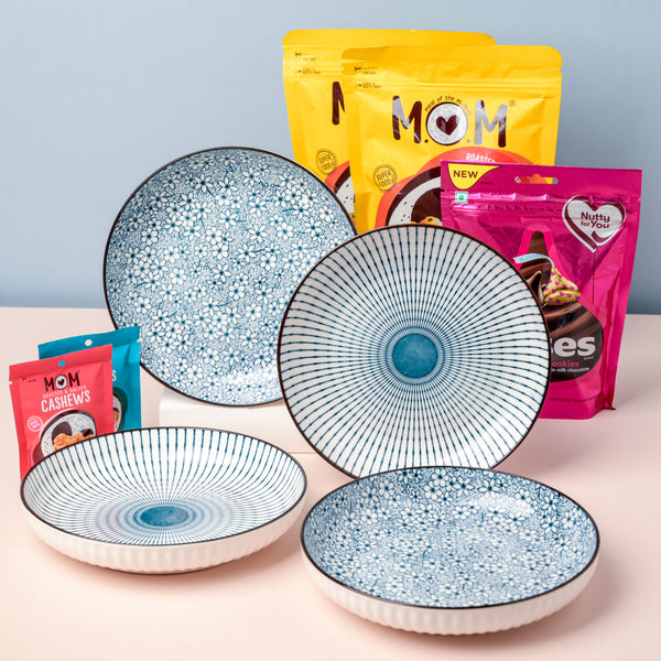 Meraki Plate And Snack Festive Hamper Set Of 9