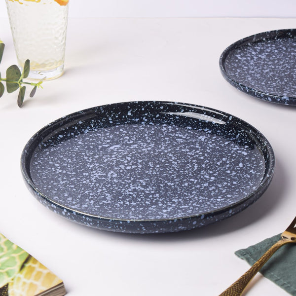 Kimberlite Finish Stone Ceramic Dinner Plate 10 Inch - Serving plate, lunch plate, ceramic dinner plates| Plates for dining table & home decor