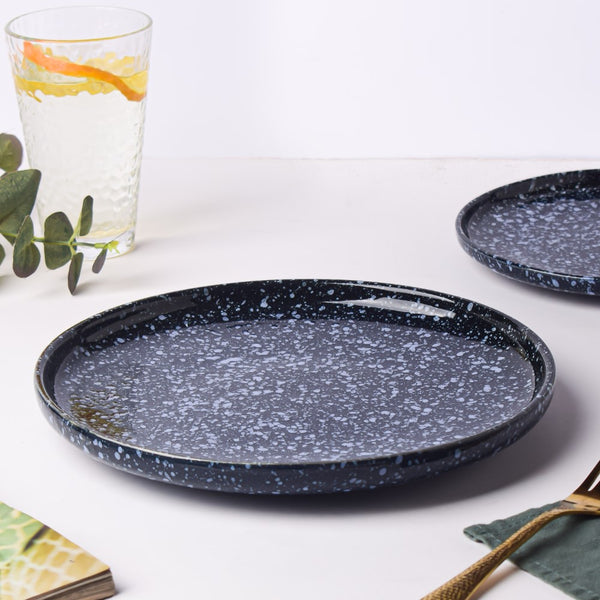 Kimberlite Finish Stone Ceramic Dinner Plate 10 Inch - Serving plate, lunch plate, ceramic dinner plates| Plates for dining table & home decor