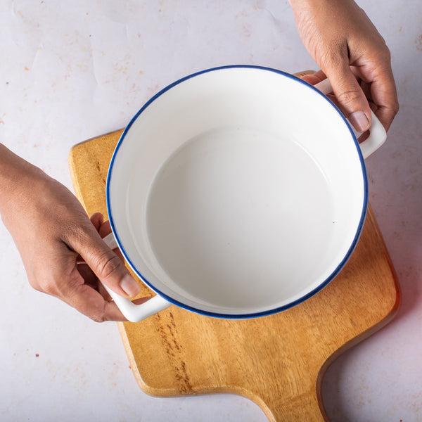 Double Handle Bowl - Bowl, ceramic bowl, serving bowls, noodle bowl, salad bowls, bowl for snacks, large serving bowl, bowl with handle | Bowls for dining table & home decor