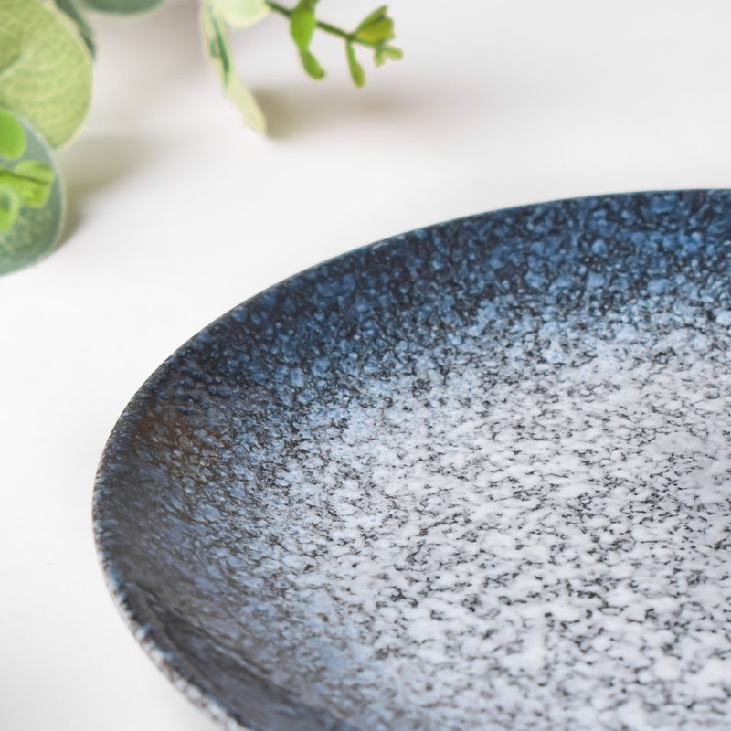 Pebble Glazed Dessert Plate Blue Grey 6 Inch - Serving plate, small plate, snacks plates | Plates for dining table & home decor