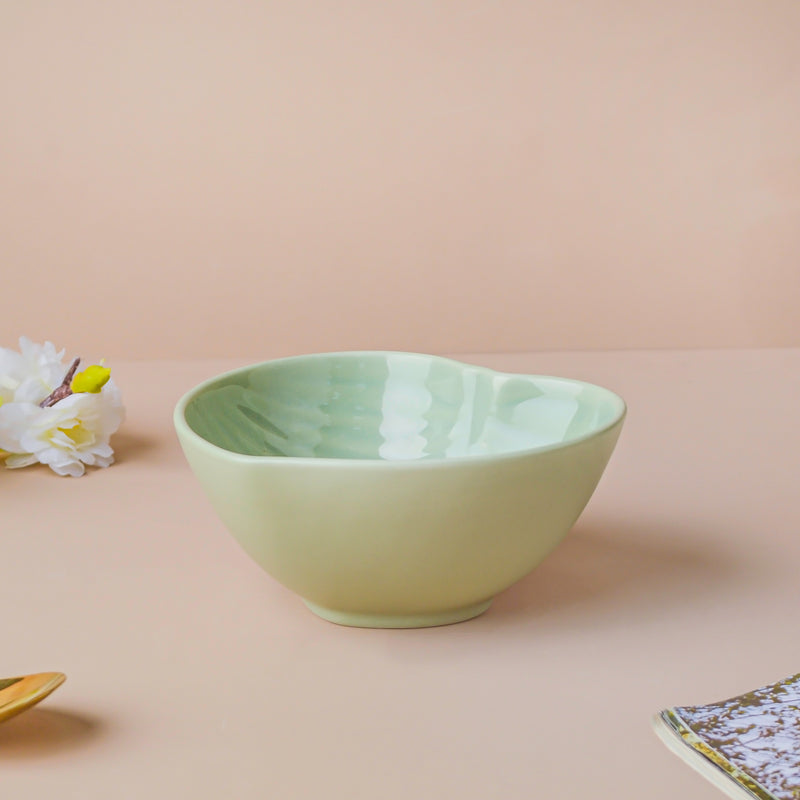 Taro Leaf Snack Bowl Small 300 ml - Bowl,ceramic bowl, snack bowls, curry bowl, popcorn bowls | Bowls for dining table & home decor