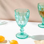 Crystal Red Wine Glass Teal Set Of 6 300 ml