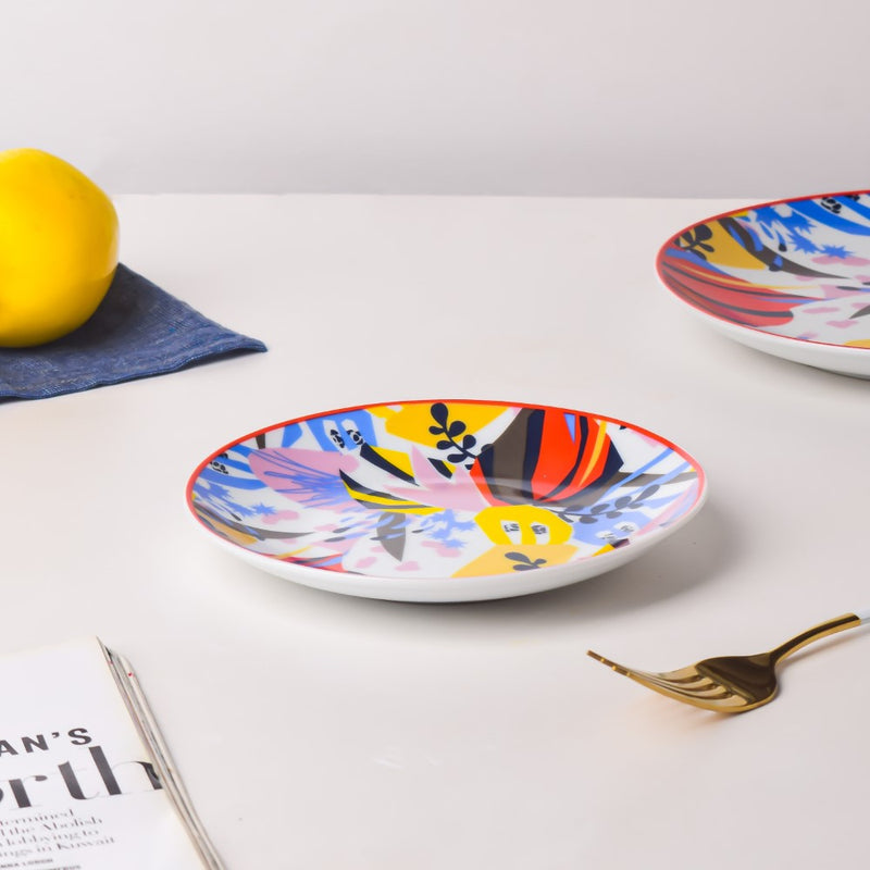 Sylvia Ceramic Dessert Plate 6 Inch - Serving plate, small plate, snacks plates | Plates for dining table & home decor