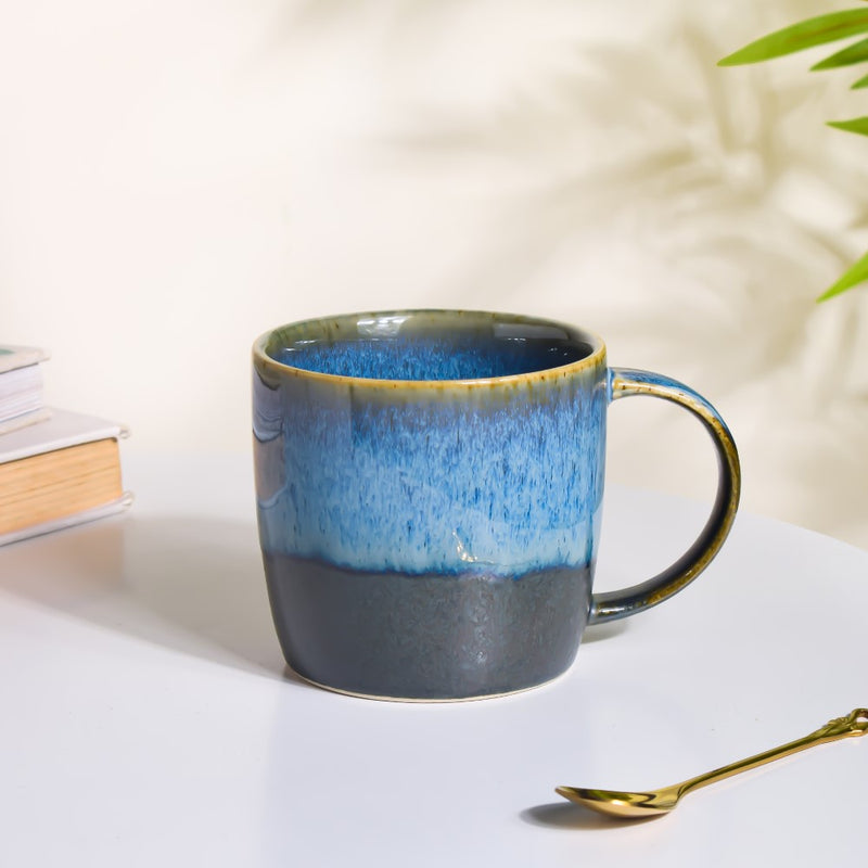 Sapphire Ceramic Cup Blue 300 ml- Mug for coffee, tea mug, cappuccino mug | Cups and Mugs for Coffee Table & Home Decor