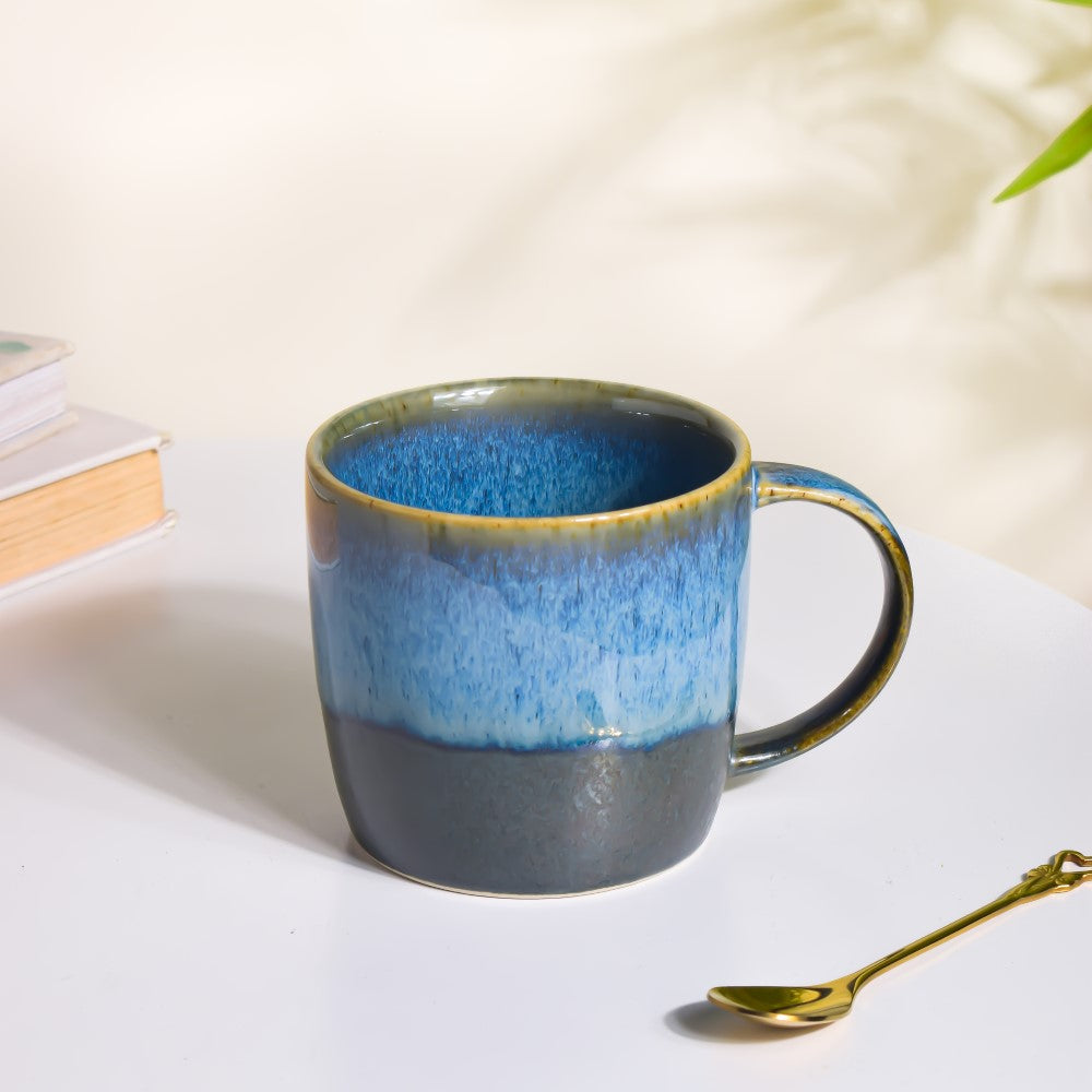 Sapphire Ceramic Cup Blue 300 ml Online - Premium Coffee Mug | Nestasia