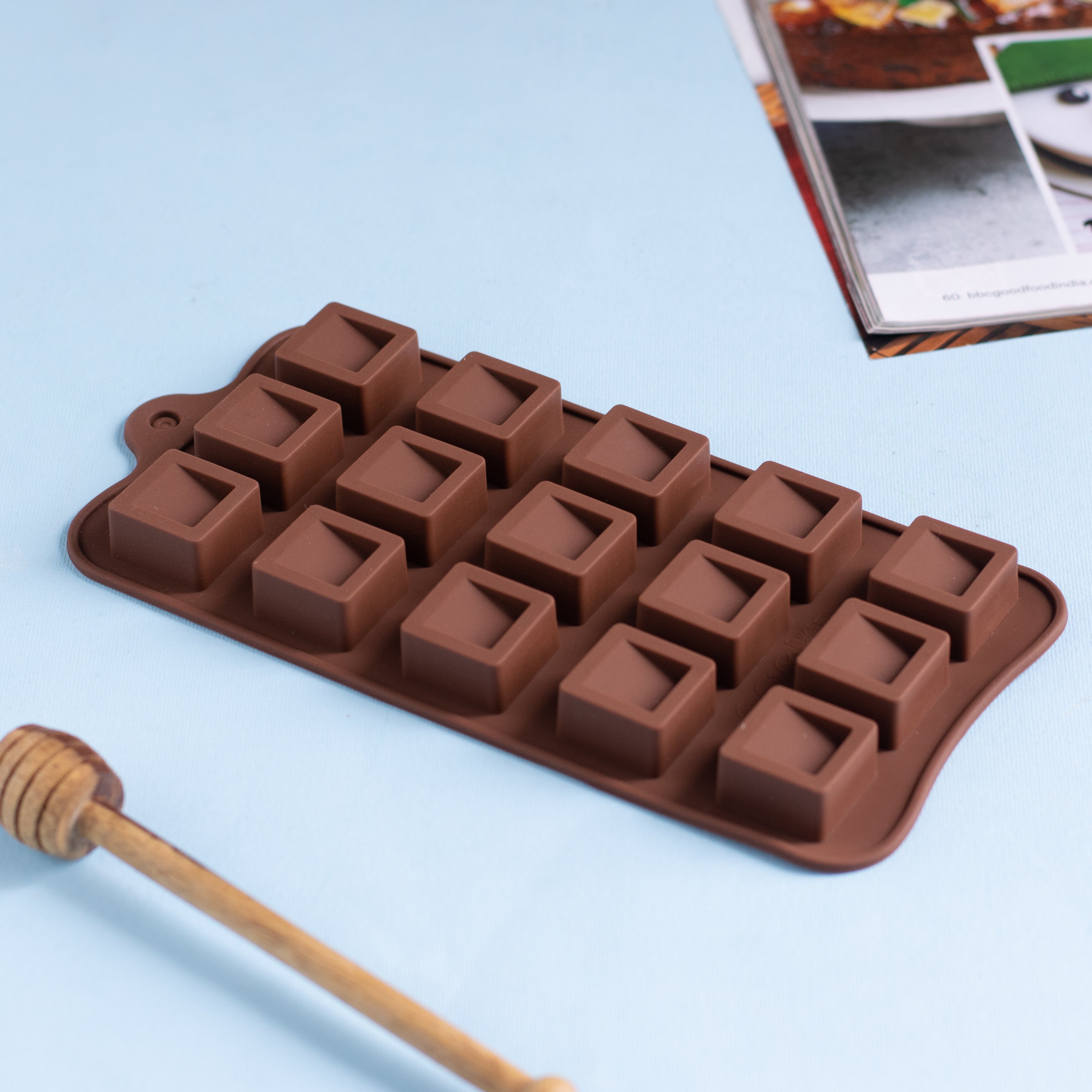 Square Shaped Chocolate Soap Candle Silicone Mold