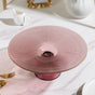 Glass Cake Stand Pink