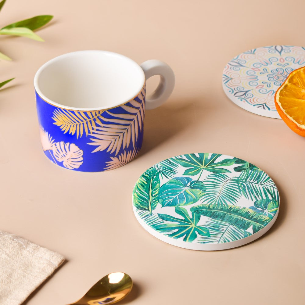 Cuppa Color Glazed Ceramic Coaster