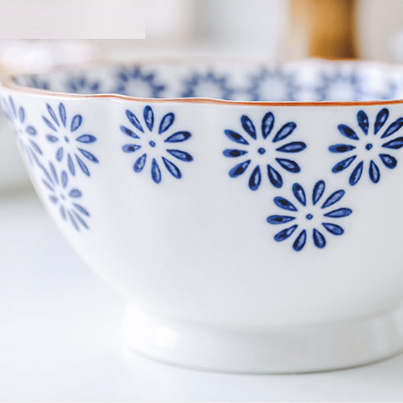 Daisy Bowl 800 ml - Bowl, ceramic bowl, serving bowls, noodle bowl, salad bowls, bowl for snacks, large serving bowl | Bowls for dining table & home decor