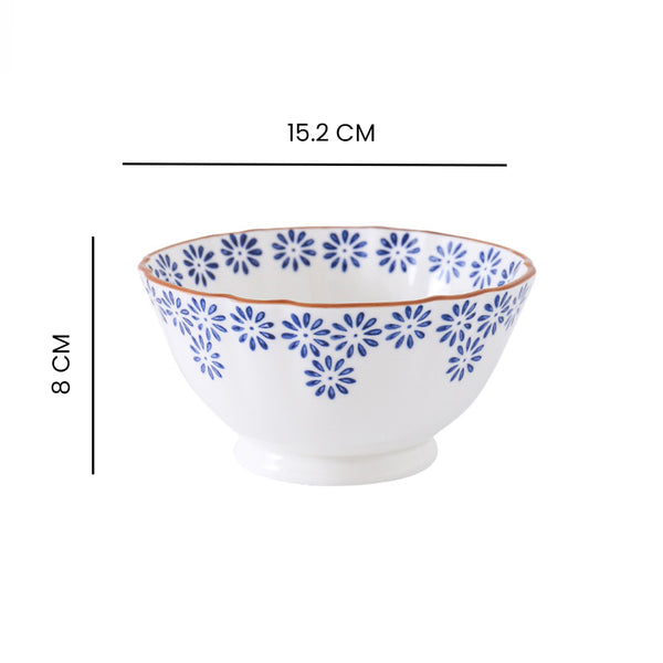Daisy Bowl S 300 ml - Bowl,ceramic bowl, snack bowls, curry bowl, popcorn bowls | Bowls for dining table & home decor