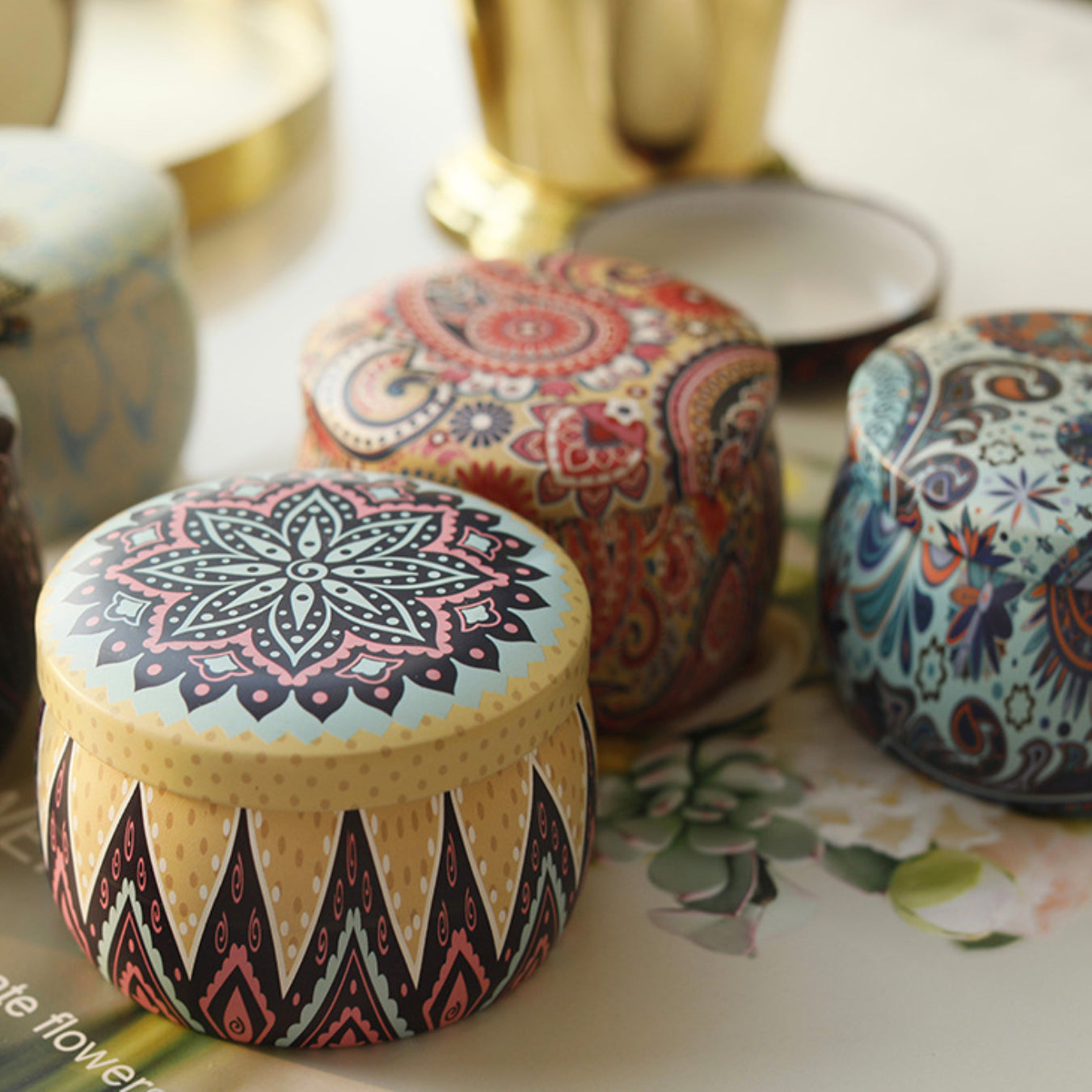 Decorative Tin Candle