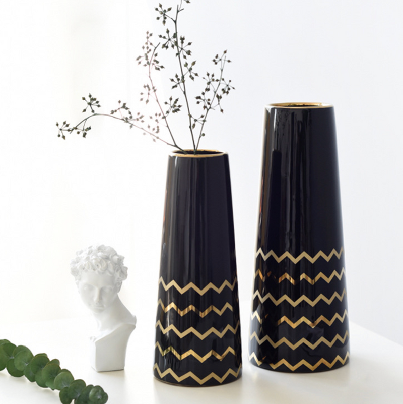 Decorative Vase - Ceramic flower vase for home decor, office and gifting | Room decoration items