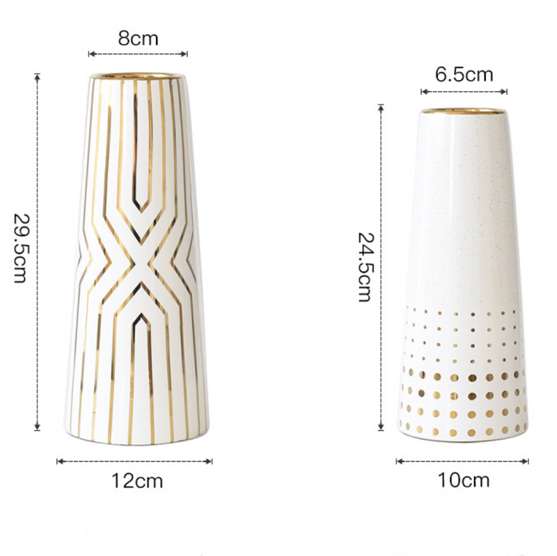 Decorative Vase - Ceramic flower vase for home decor, office and gifting | Room decoration items