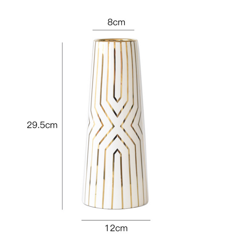 Decorative Vase - Ceramic flower vase for home decor, office and gifting | Room decoration items