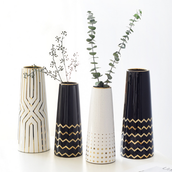 Decorative Vase - Ceramic flower vase for home decor, office and gifting | Room decoration items
