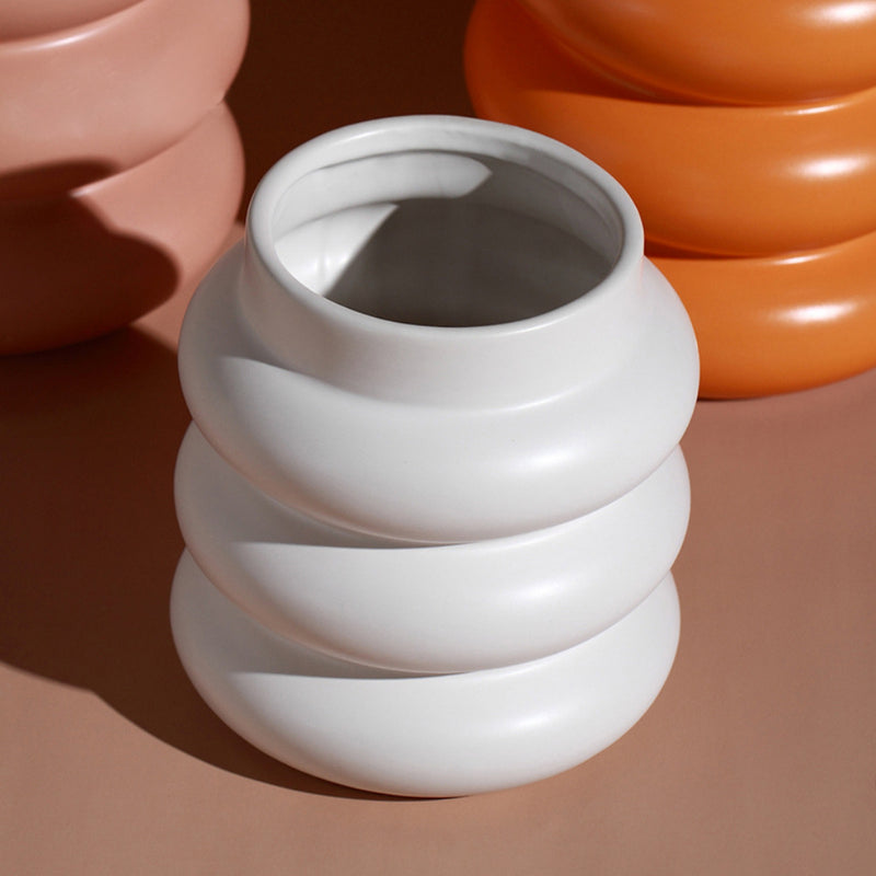 Decorative Indoor Flower Pot - Ceramic flower vase for home decor, office and gifting | Room decoration items