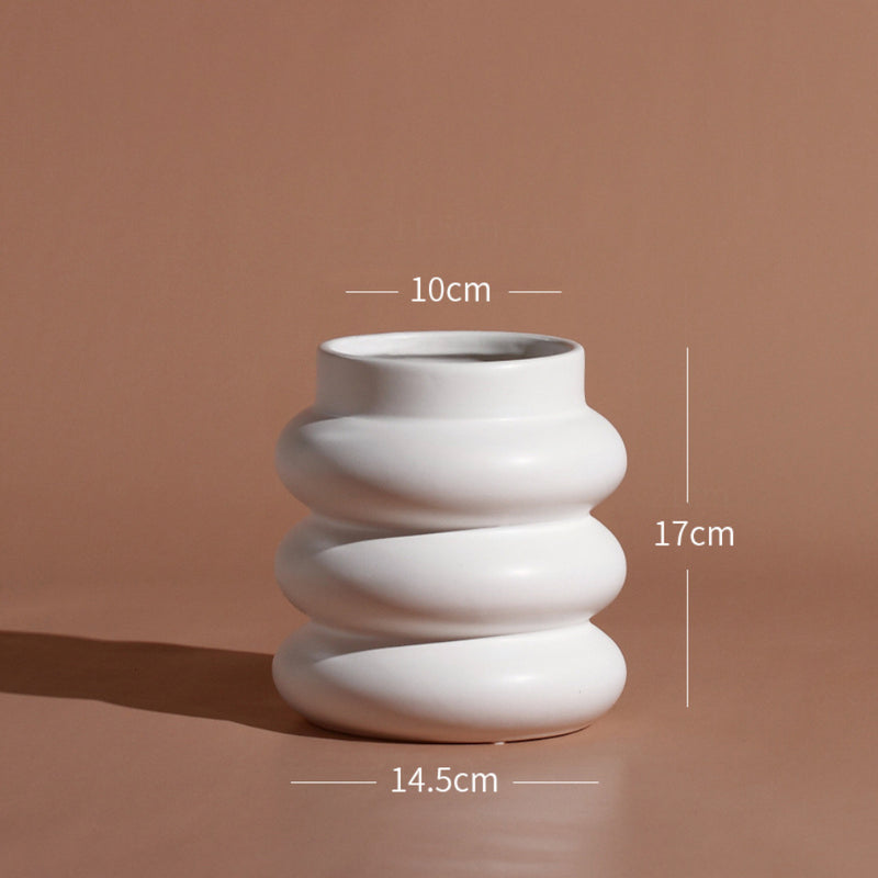 Decorative Indoor Flower Pot - Ceramic flower vase for home decor, office and gifting | Room decoration items