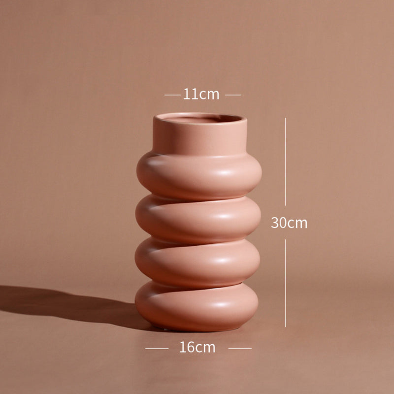 Decorative Indoor Flower Pot - Ceramic flower vase for home decor, office and gifting | Room decoration items