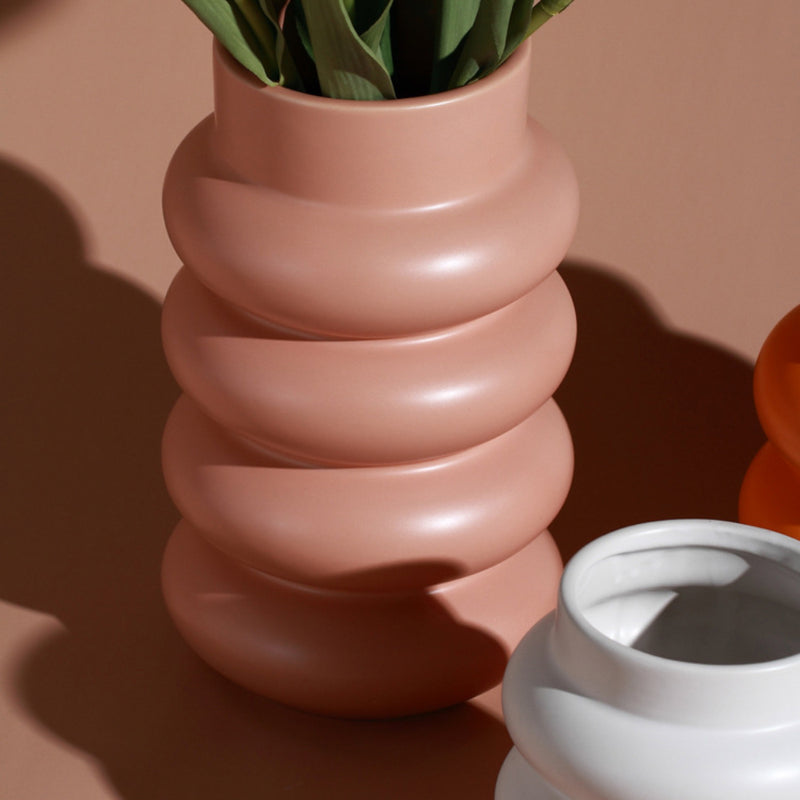 Decorative Indoor Flower Pot - Ceramic flower vase for home decor, office and gifting | Room decoration items