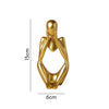 Gold Sitting Showpiece In Thought - Showpiece | Home decor item | Room decoration item