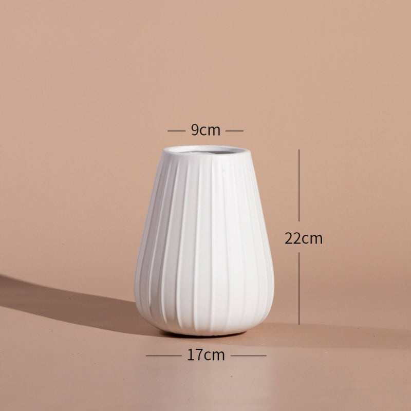 Decor Pot - Ceramic flower vase for home decor, office and gifting | Room decoration items